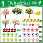 114 Pcs Miniature Fairy Garden Accessories Kit Resin Elves Animal Figurines Decor Micro Landscape Ornaments for DIY Micro Dollhouse - Image 4
