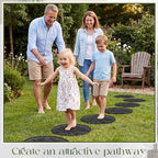 Nuanchu Leaf 8 Pack Rubber Stepping Stones 17" - Image 3