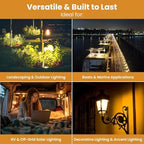 6 Pack - G4 JC 2 Pin Fire Effect Capsule 12 Volt Light Bulb l 12V 1300K Flaming Lamp For Low Voltage Power Supply Landscape Marine Solar Off Grid Decoration Lighting Track Xenon Halogen Replacement - Image 5