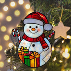 Cute Snowman Acrylic Suncatcher - Image 6