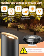 Cheopha PAR36 Led Landscape Well Light Low Voltage 10W Warm White 1pc - Image 2