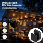 String Light Clips Compatible with Mirador Pergolas, No Drilling or Adhesive Outdoor Lighting Hooks, Snap-in Hidden Wire Management for Patio Gazebo Canopy - Image 2