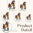 Mystical Horse Acrylic Suncatcher 8 Inches, Halloween Decoration Indoor Outdoor, Bedroom Porch Decor, Stained Glass Effect Window Hanging, Spiritual Horse Ornament, Horse Lover Gift for Her - Image 3