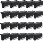 Solar Outdoor Fence Step Lights, 20pcs Black IP44 LED Outdoor Stair Lights, 1000mAh, Suitable for Courtyards, Decks, Steps, Walkways, and Lawn Paths by GTQPS