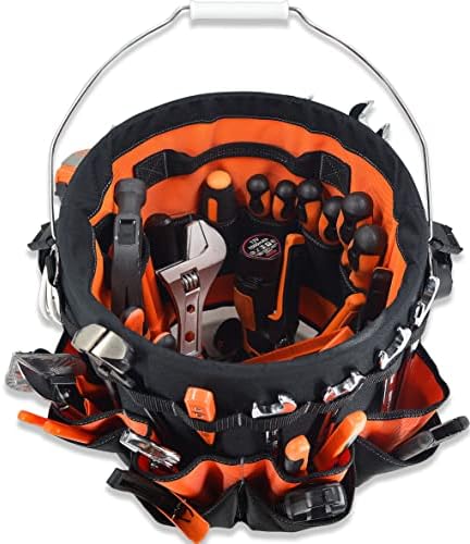 WELKINLAND 5 Gallon Bucket Tool Organizer, 47-Pocket 15L Bucket Tool Bag - Image 3