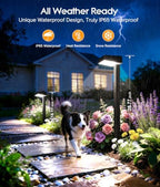 ELECLINK Solar Pathway Lights Outdoor, 6 Pack Garden Lights Solar Powered Path Lights with Focused Beam Lens, 2 Light Modes Waterproof Outdoor Solar Light for Yard Driveway Walkway Landscape - Image 4