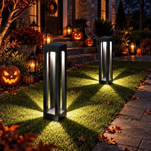 Solar Floor Lamps, Modern Landscape Lights for Garden and Driveway, 8-Pack - Image 4