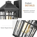Darkaway Outdoor Wall Lights for Porch,11inch Exterior Lighting Fixtures - Image 4