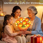 VOOKRY Solar Flowers Outdoor Waterproof, 8 Pack Garden Lights with Swaying Firefly Lights, Flower Light Garden Decor for Yard Patio Pathway Lawn Grave, Gardening Gifts for Women Mother's Day - Image 5