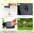 4 Pack Lily Solar Path Lights, IP65 Waterproof (Multicolor butterfily) - Image 7