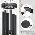 Wind Chimes for Outside Deep Tone Large with 6 Heavy Tubes, Memorial Outdoor for Outdoor, Garden(Bronze) - Image 4