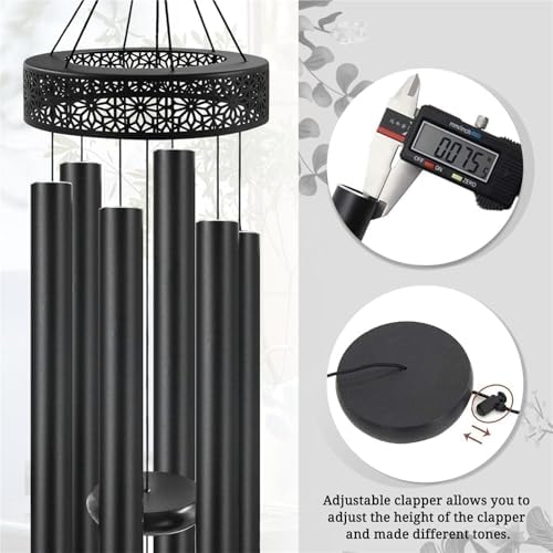Wind Chimes for Outside Deep Tone Large with 6 Heavy Tubes, Memorial Outdoor for Outdoor, Garden(Bronze) - Image 4