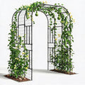 Garvee Metal Garden Arch Trellis, 7.5 Ft Black by Garvee