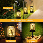 kyoryuger Penguin Gifts for Women/Men Penguin Solar Lanterns Mom Birthday Animal Lovers Lantern Animal Memorial Lights Solar Garden Decoration for Yard, Patio,Backyard,Porch Torches - Image 5