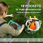 KUNN 5 Gallon Garden Bucket Tool Organizer & Kneeling Pad Set, Green - Image 5