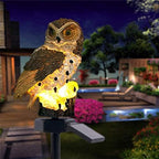 Ulalaza Outdoor Solar Lights Owl Shape Solar Powered LED Lamp Waterproof Garden Lights Stake Lights for Walkway by Ulalaza