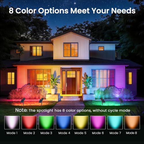 JEJOT 2 Pack Solar Spot Lights Outdoor Waterproof with Focus Beam - Image 3