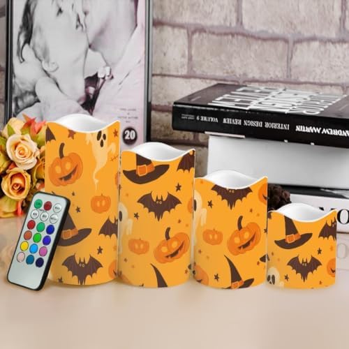 Pumpkin Flameless Battery Operated Lamp with Remote Control - Image 4