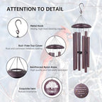 ASTARIN Memorial Wind Chimes Personalized, Sympathy Gifts for Loss of Loved One Mother Father, in Memory of Loved One Bereavement Gift for Condolence, Deep Tone Windchime - Image 4