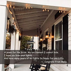 White Outdoor String Lights Waterproof 100FT Patio Lights for Wedding Yard - Image 6