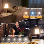 1 pack Cordless Table Lamp Rechargeable, 10000 mAh Portable LED Battery Operated Lamp With Remote Control, 10 Colors Dimmable Touch Desk Light with Timer for Bedside Night Light Outdoor Patio Camping - Image 5