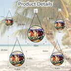 Running Horses Stained Glass Window Hanging Suncatcher Gift for Women 15" - Image 5
