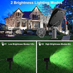 Solar Spot Lights Outdoor, 4-in-1 Solar Landscape Spotlight Waterproof 9.8ft Cable, 5W 3000mAh, Dusk to Dawn Auto ON/Off Adjustable Wall Lights for Yard, Ground, Garden, Pool, Lawn (Cold White) - Image 3