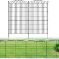 5 Panel No Dig Decorative Garden Fence 48" H x 11.4'L for Dogs Outdoor by Bilibompa