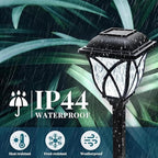 Solar Lights Outdoor Garden, 6 Pack LED Garden Waterproof, Solar Powered Pathway Lights for Yard, Patio, Landscape, Walkway, Path(Cold White) - Image 2