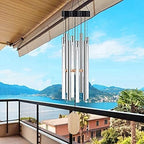 Wind Chimes, Outdoor Led Solar Wind Chimes, Solar Mobile Lights, Mobile Hanging Wind Chimes (Bubble H28 inches, Colorful) - Image 2