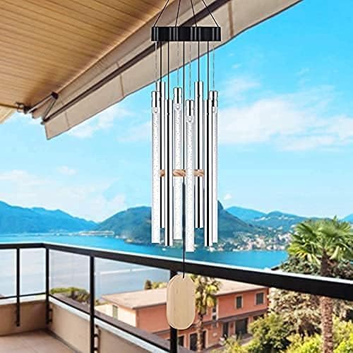Wind Chimes, Outdoor Led Solar Wind Chimes, Solar Mobile Lights, Mobile Hanging Wind Chimes (Bubble H28 inches, Colorful) - Image 2