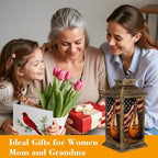 Solar Lantern Outdoor Waterproof American Music Guitar us Flag Guitar Garden Decor LED Hanging Solar Lights Tabletop Lamp Gifts for Women Mom Outside Yard Patio Porch - Image 4
