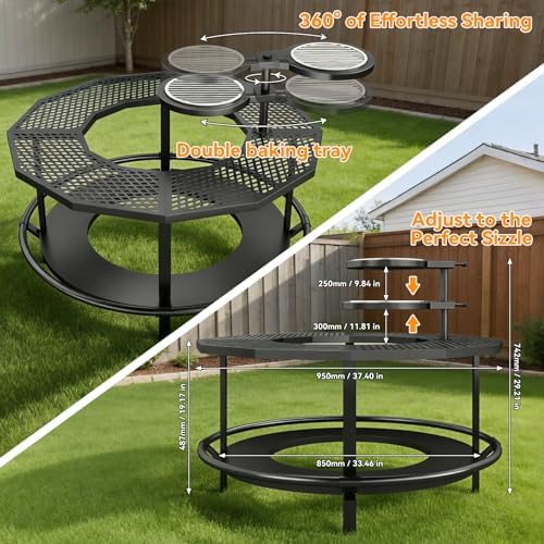 Fire Pit Surround Table for Solo Stove Bonfire & Ranger - Image 3