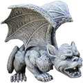 Mischievous Gargoyle Garden Gnome Statue Figurine Art Yard Lawn Hallway Plant Pot for Indoor Outdoor Home Office Collectible Crafts (16x13x14cm) by Duiaynke