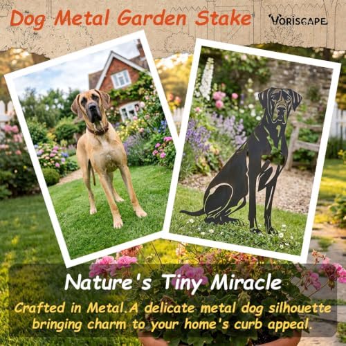 14" Great Dane Statue Garden Stake - Image 3