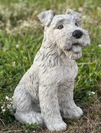 Wire Fox Terrier Statue Large Airedale Terrier Sculpture Concret Wire haired Terrier Figure Outdoor and Indoor Figurine - Image 3
