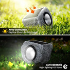 Solar Rock Lights Outdoor 4 Pack, Small Faux Rock Landscape Light for Yard - Image 4