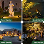 Gardencoin Low Voltage Landscape Spotlight, 12V LED Outdoor Landscape Lighting, Landscape Spot Lights Wired for Garden and Yard, Aluminum Up Lighting Fixture with 5W MR16 Replaceable Bulb (2 Pack) - Image 7