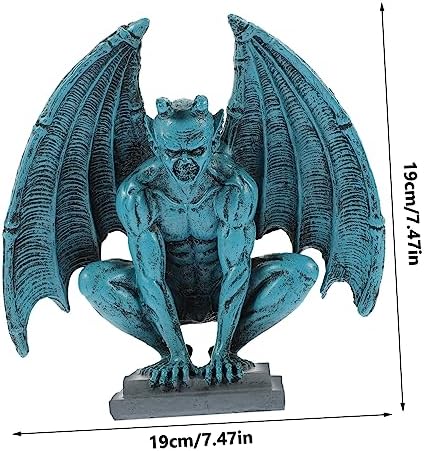 Gothic Gargoyle Garden Statue Resin Ornament for Home Decor Xmas Halloween - Image 2