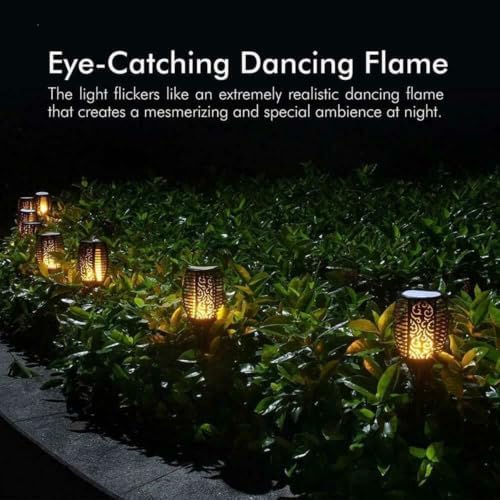 Realistic Dancing Flame – Solar Powered Torch, Safe for Parties & Gardens, No Wiring, Auto Dusk Sensor, Weatherproof，8 - Image 4