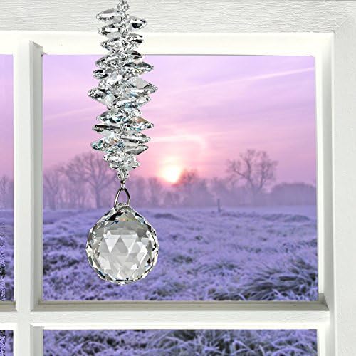 Woodstock Chimes Woodstock Rainbow Makers Collection, Crystal Grand Cascade, 5'' Ice Crystal Cascades Crystal Suncatchers for Outdoor, Patio, Home or Garden Décor (CCGI) - Image 2