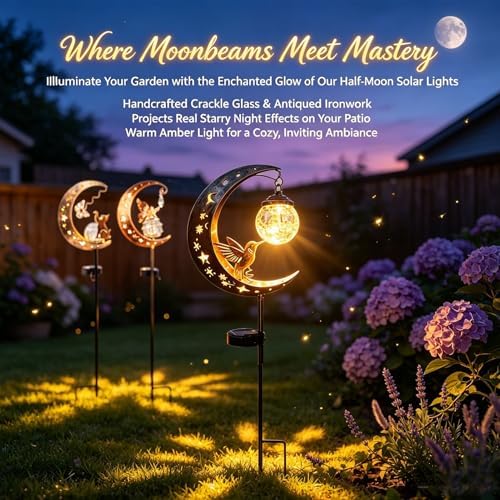 Solar Hummingbird Lights for Outside Garden Decor Stake Lamp Outdoor Gift - Image 2
