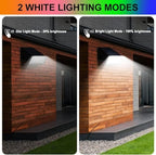 4 Pack Solar Waterproof RGBW Wall Lights, 6 Modes Color Changing, Christmas in July / Fall / Halloween Outdoor Decor Gift, 90° Adjustable Dusk to Dawn Solar Sconce for Fence Patio Yard Porch Garden - Image 2