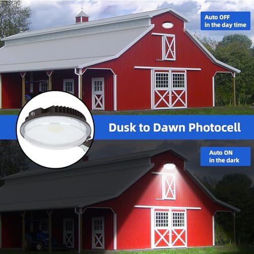 Dusk to Dawn 70W LED Barn Light with Mount Arm 5000K 10500Lm ETL Listed - Image 4