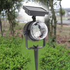 Outdoor Solar LED Fairy Spotlight Projector Lamp, Multi - Color Rotating Christmas Party Light with Ground Peg, Solar - Powered for Garden Yard Holiday - Image 4