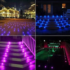 Smart LED Deck Lights Kit WiFi Controlled Color Changeable,Φ1.38“Outdoor IP67 Waterproof Low Voltage Step Lights In-Ground Lighting,Works with Samrt Phone,Alexa, Google Home(Black Border,10pack) - Image 2