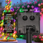 VOOKRY 4 Pack 10 Strands 200 LEDs Solar Fairy Lights Outdoor Waterproof, Solar Powered String Lights 8 Modes DIY Watering Can Lights for Party Wedding Patio Yard Garden Tree Decorations(Multicolor) - Image 7