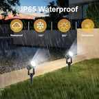 AVEKI Solar Spot Lights Outdoor, 4 in1 Solar Landscape Uplights, IP65 Waterproof Landscape Uplights for Garden Yard Driveway Porch (White) - Image 2