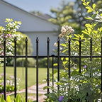 Thealyn 24" H x 24" W Decorative Metal Garden Fence, 10 Panels, 20 Ft - Image 3