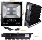 ASIGN 200W RGB LED Flood Lights, Indoor Outdoor Decoration Light Waterproof Color Changing LED Security Light with Remote Control, Dimmable Wall Washer Lights with US 3-Plug - Image 7